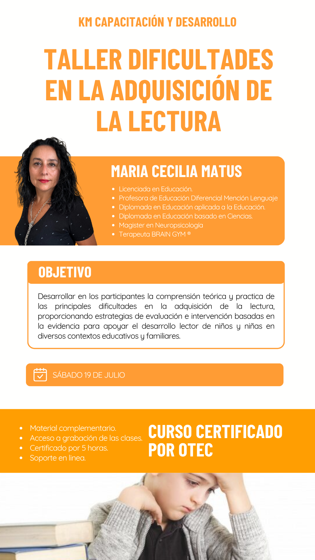 Taller Dificultades en la Adquisición de la Lectura